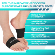Smart Compression Copper Infused Arch Sleeve