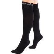 Knee High Length Compression Socks Closed Toe Ribbed