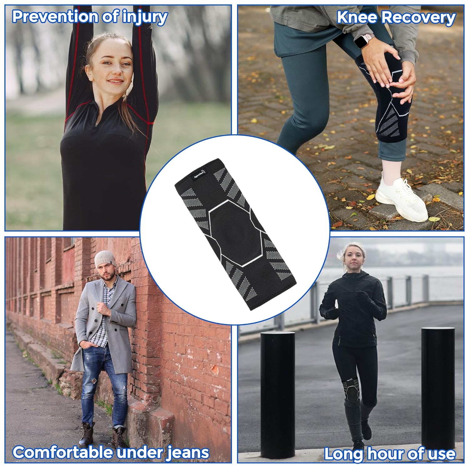 Knee Brace with Patella Gel Pads