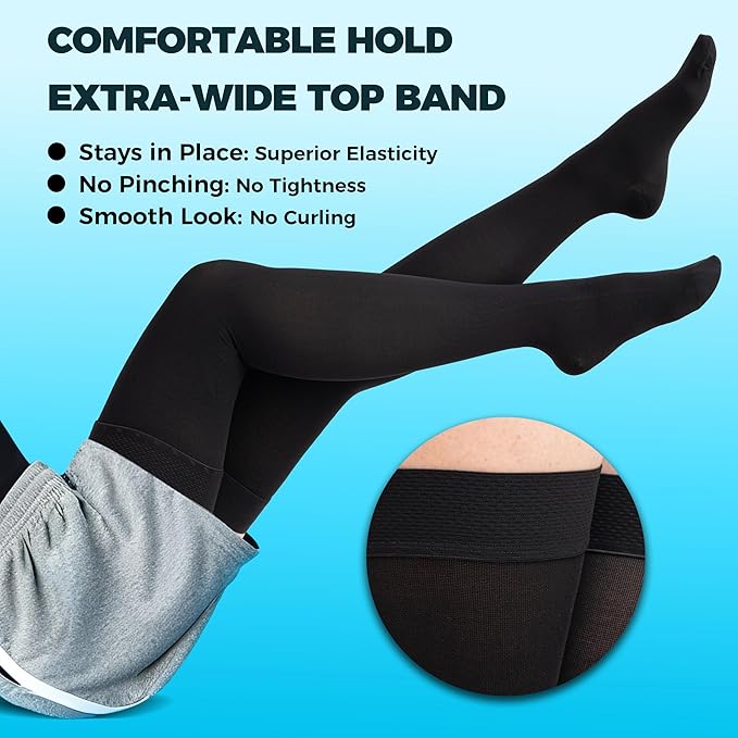 Thigh High Closed Toe Compression Stockings