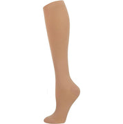 Knee High Length Compression Socks Closed Toe Ribbed